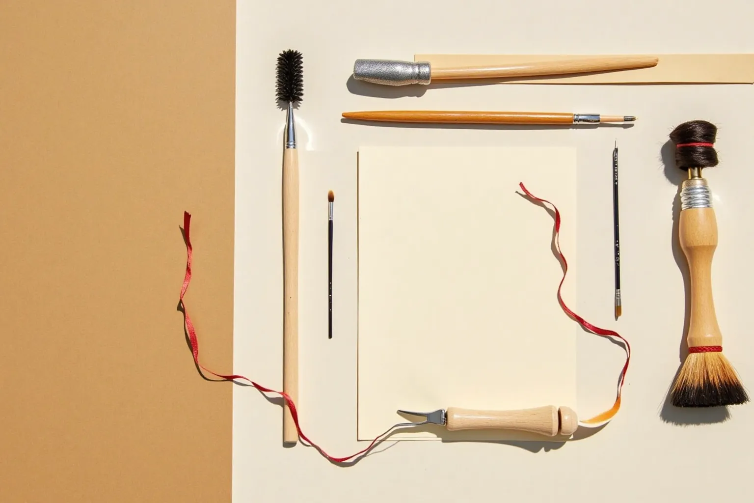 A flat-lay of tools